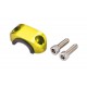 Abrazadera superior soporte maneta con goma Vparts amarillo