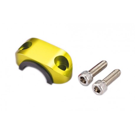 Abrazadera superior soporte maneta con goma Vparts amarillo