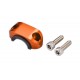 Abrazadera superior soporte maneta con goma Vparts naranja