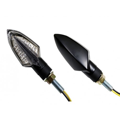 Set de intermitentes LED transparentes universales homolopgados