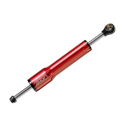 Cilindro amortiguador de dirección Bitubo color Rojo L.422mm