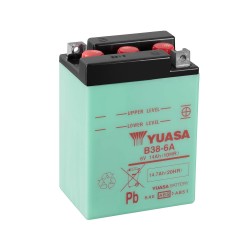 Batería Yuasa B38-6A Dry charged (sin electrolito)