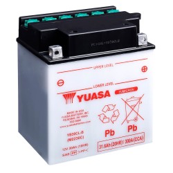 Batería Yuasa YB30CL-B Dry charged (sin electrolito)