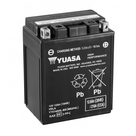 Batería Yuasa YTX14AHL-BS Combipack (con electrolito)