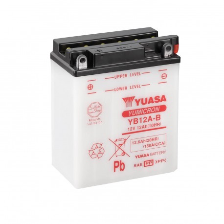 Batería Yuasa YB12A-B Combipack (con electrolito)