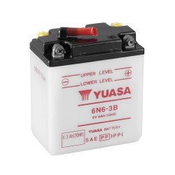 Batería Yuasa 6N6-3B Dry charged (sin electrolito)