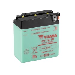 Batería Yuasa 6N11A-1B Dry charged (sin electrolito)