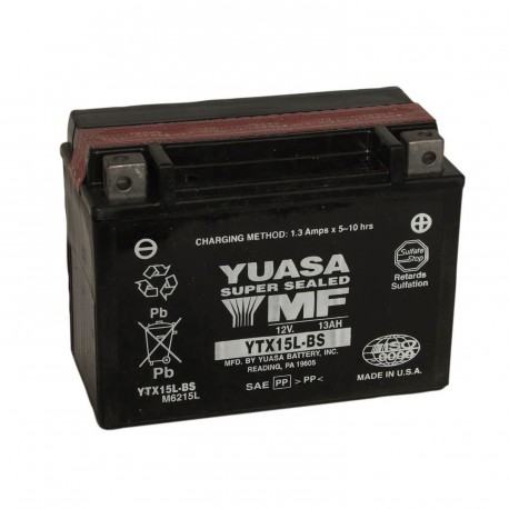 Batería Yuasa YTX15L-BS Combipack (con electrolito)