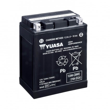 Batería Yuasa YTX14AH-BS Combipack (con electrolito)