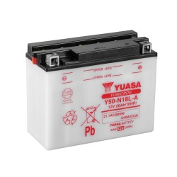 Batería Yuasa Y50-N18L-A Combipack (con electrolito)