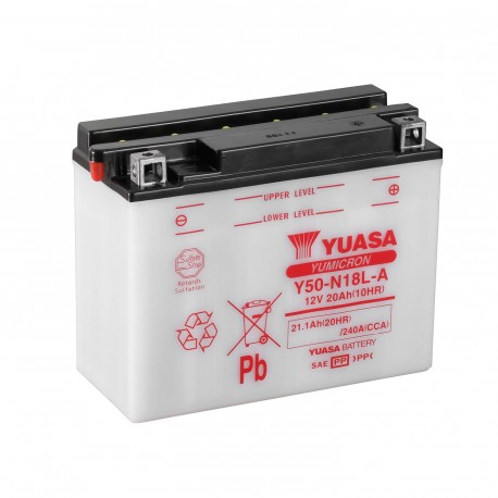 Batería Yuasa Y50-N18L-A Combipack (con electrolito)