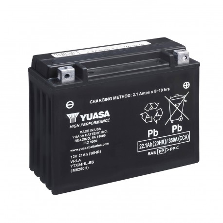 Batería Yuasa YTX24HL-BS Combipack (con electrolito)