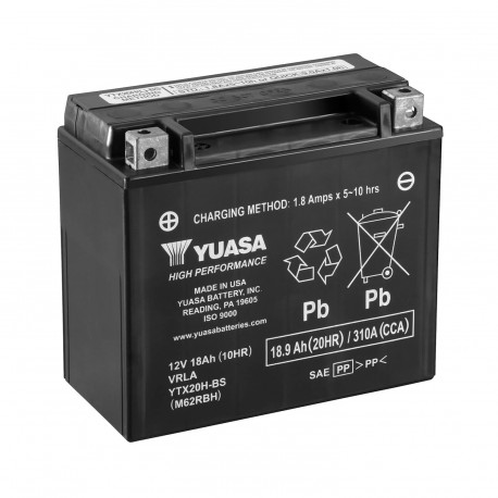Batería Yuasa YTX20H-BS Combipack (con electrolito)