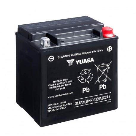Batería Yuasa YIX30L Combipack (con electrolito)