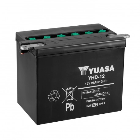 Batería Yuasa YHD-12 Dry charged (sin electrolito)