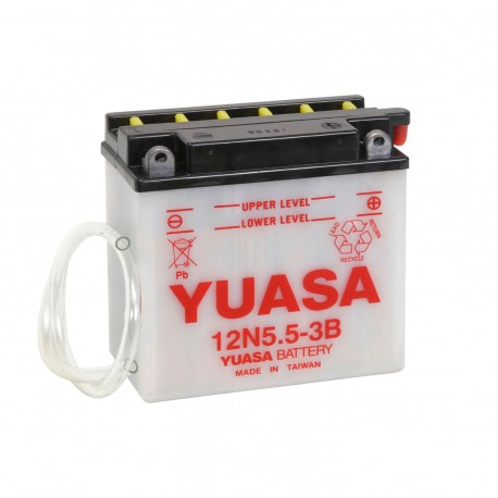 Batería Yuasa 12N5.5-3B Dry charged (sin electrolito)