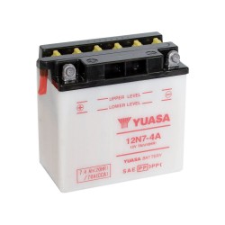 Batería Yuasa 12N7-4A Dry charged (sin electrolito)