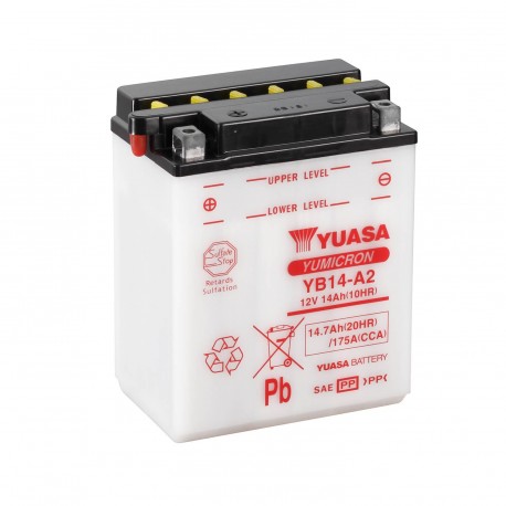 Batería Yuasa YB14-A2 Combipack (con electrolito)