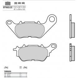 Pastillas de freno orgánicas Brembo 07YA53CC